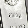 1000 g stříbrný slitek, Heraeus SA