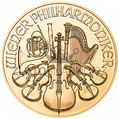 1 Oz (31,1g)  Wiener Philharmoniker - investiční zlatá mince  - ryzost 999,9 Au