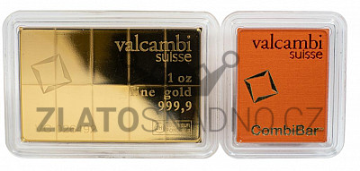1 Oz /10 x 3,11g/ zlatý slitek (CombiBar), Valcambi
