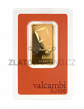 1 Oz (31,1 g) zlatý slitek, Valcambi SA