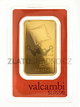 50 g zlatý slitek, Valcambi SA