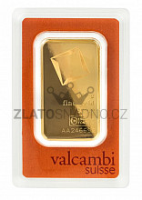 100 g zlatý slitek, Valcambi SA