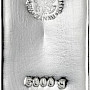 5000 g stříbrný slitek, Heraeus SA