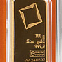 100 g zlatý slitek, Valcambi SA