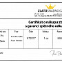 1 Oz (31,1 g) zlatý slitek, Argor Heraeus SA